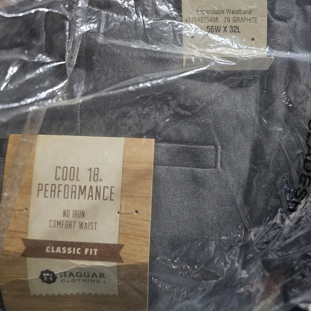 Haggar Gray Performance Pants for Versatile Style